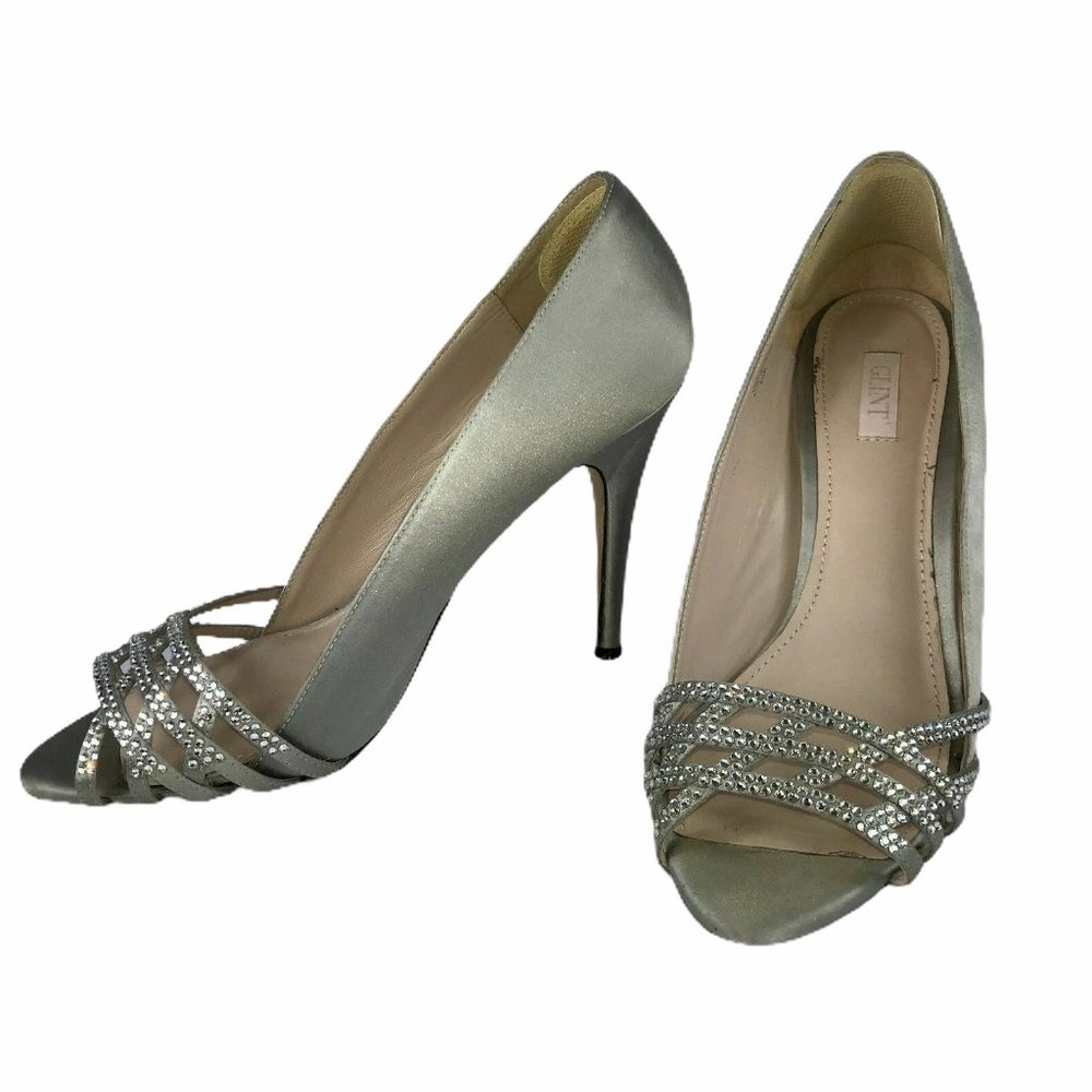 Glint High Heels Formal Shoes Glitter Wedding 9.5